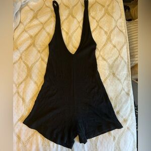 Farm Rio Ribbed Tank Romper
